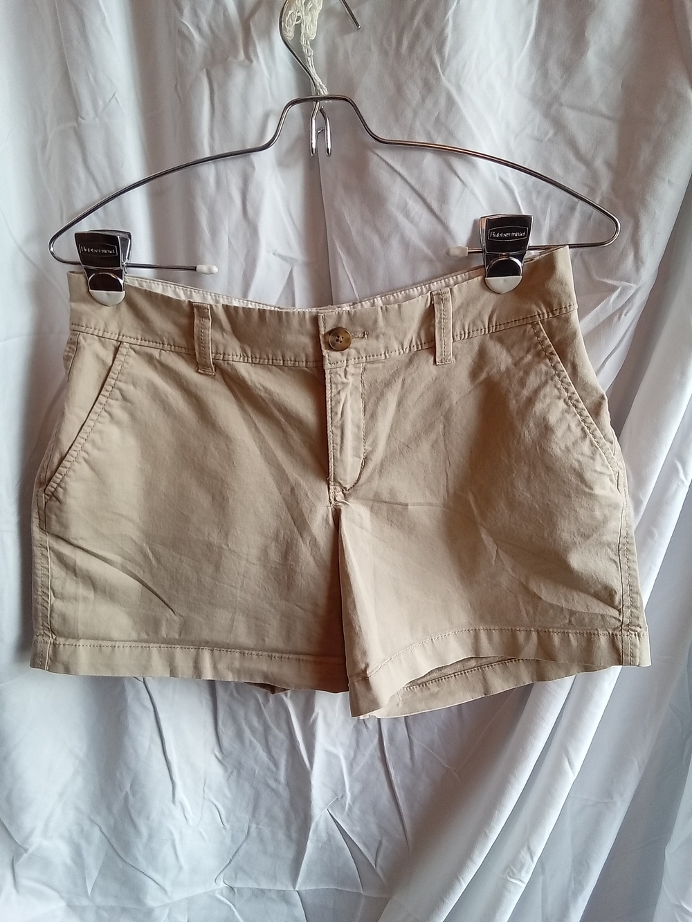 Old Navy Beige Cotton Bermuda Shorts 4